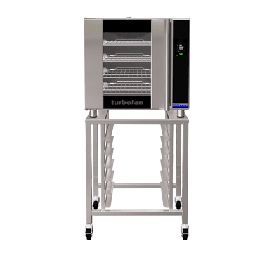 Turbofan E32T4 - Full Size Electric Convection Oven Touch Screen Control on a Stainless Steel Stand