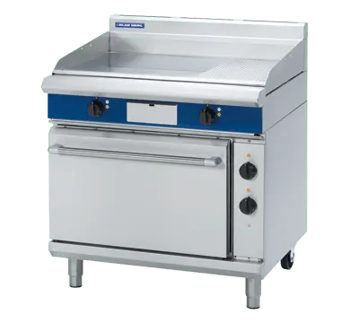 Blue Seal Evolution Series EP506 - 900mm Electric Griddle Static Oven Range