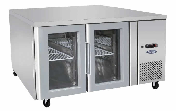 GLASS 2 DOOR COOLING FRIDGE TABLE 1360 MM EPF3721