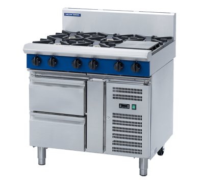 Blue Seal Evolution Series G516D-RB - 900mm Gas Cooktop – Refrigerated Base