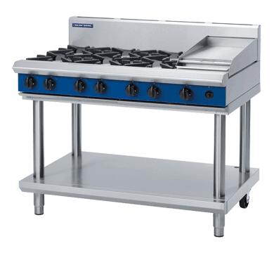 Blue Seal Evolution Series G518C-LS - 1200mm Gas Cooktop – Leg Stand