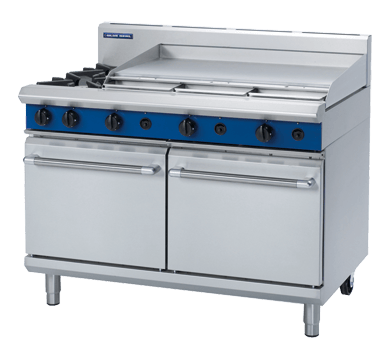 Blue Seal Evolution Series G528A - 1200mm Gas Range Double Static Oven