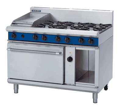 Blue Seal Evolution Series GE58C - 1200mm Gas Range Electric Convection Oven