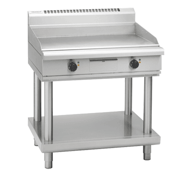 Waldorf 800 Series GPL8900E-LS - 900mm Electric Griddle Low Back Version - Leg Stand