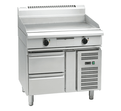 Waldorf 800 Series GP8900E-RB - 900mm Electric Griddle - Refrigerated Base