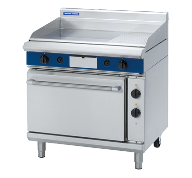 Blue Seal Evolution Series GPE506 - 900mm Gas Griddle Electric Static Oven Range