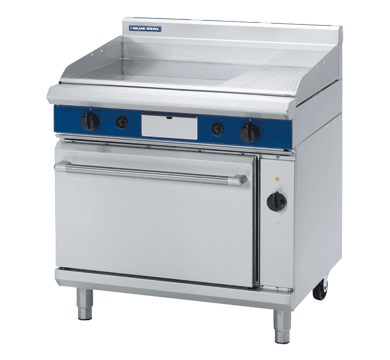 Blue Seal Evolution Series GPE56 - 900mm Gas Griddle Electric Convection Oven Range