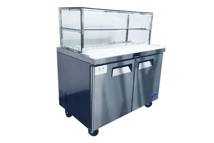 2 DOOR SANDWICH BAR WITH GLASS CANOPY 1530MM MSF8303G