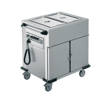 Rieber NORM-II-2 - Bain Marie Top 2 x Heated Cabinets Mobile Food Transport Trolley