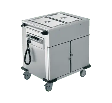 Rieber NORM-II-2 - Bain Marie Top 2 x Heated Cabinets Mobile Food Transport Trolley