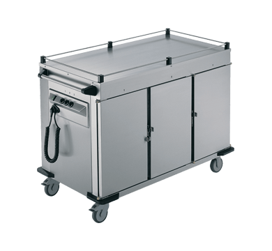 Rieber NORM-III-0 - 3 x Heated Cabinets Mobile Food Transport Trolley