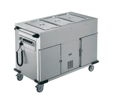 Rieber NORM-III-1-1K - Bain Marie Top 1 x Heated Cabinet 1 x Refrigerated Cabinet Mobile Food Transport Trolley