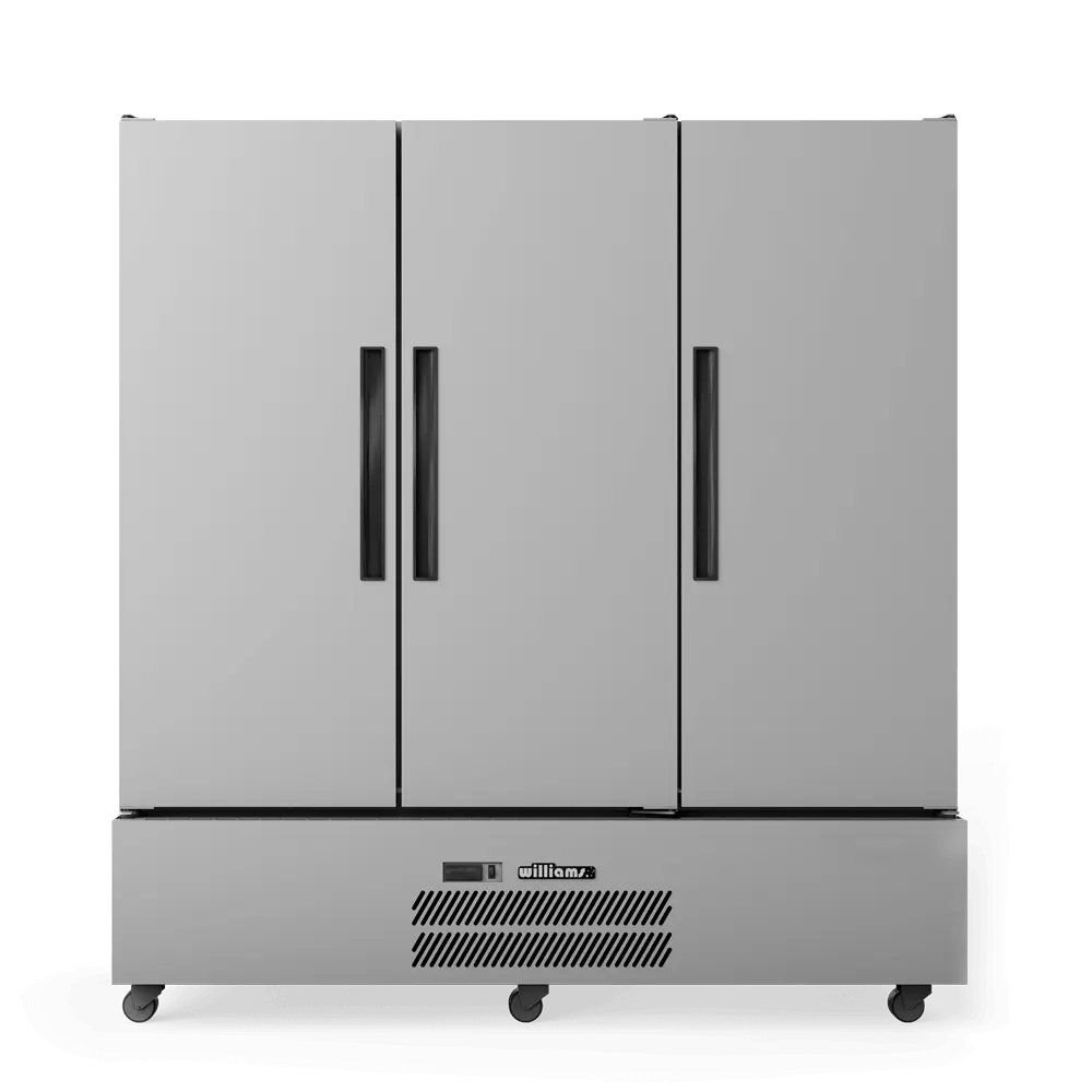 Quartz Star - Three Door Stainless Steel Upright Storage Refrigerator HQS3SS