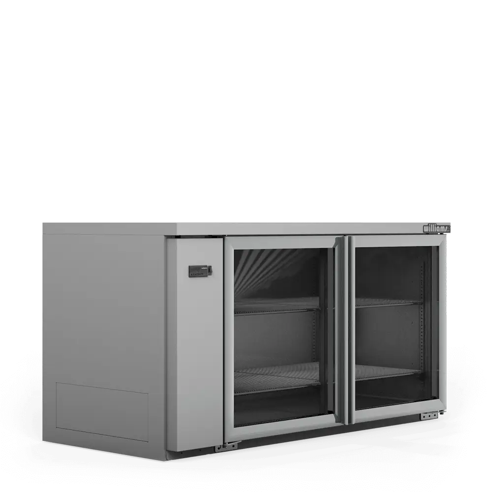 Boronia - Two Door Stainless Steel Remote Back Bar Counter Display Refrigerator HB2RGS
