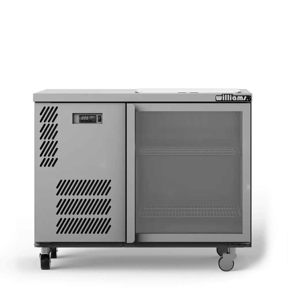 Glass Chiller - One Door Spring Loaded Glass Chiller - 500 x 500 baskets GC15UGDSL