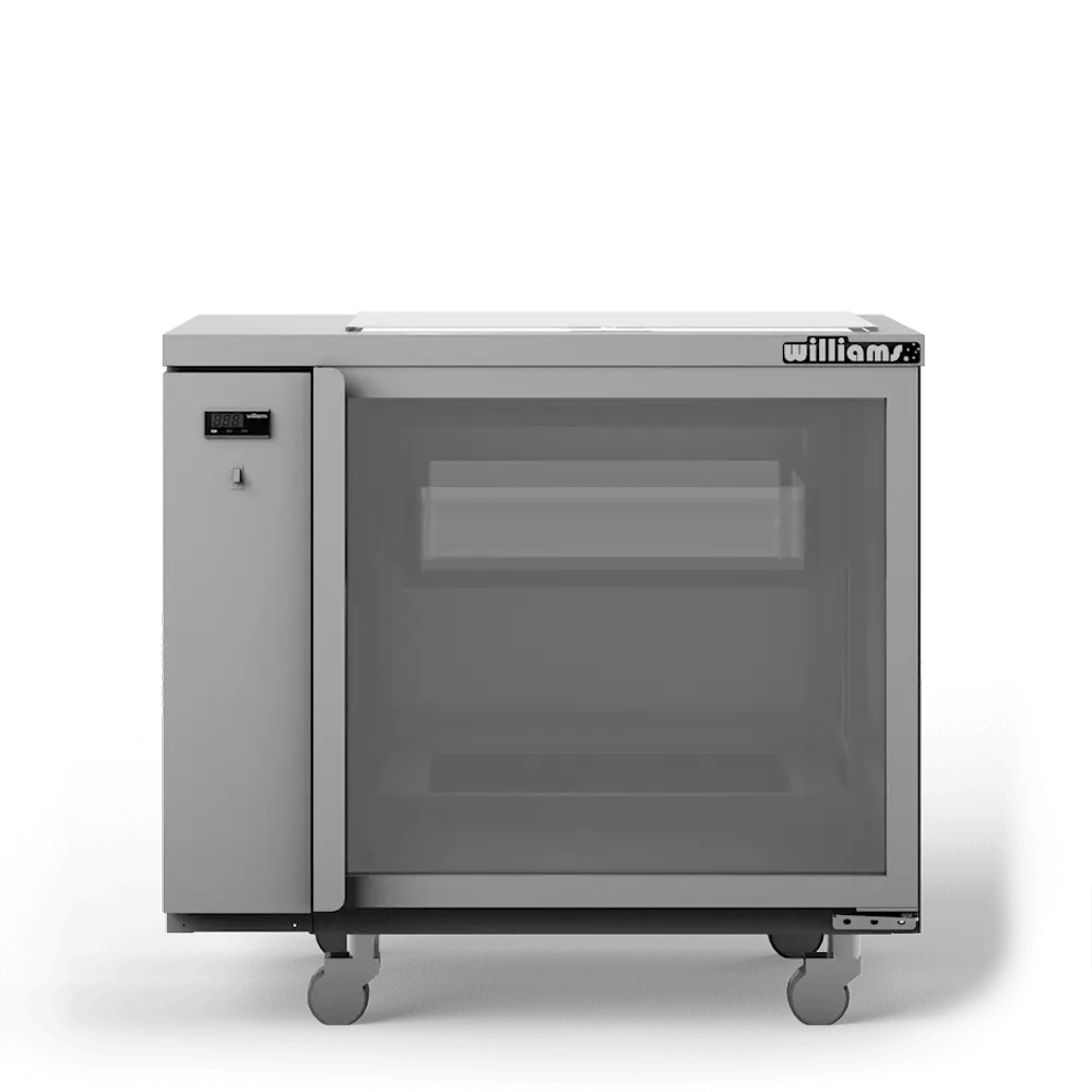 Glass Chiller - Two Door Remote Spring Loaded Glass Chiller - 500 x 500 baskets GC15RGDSL
