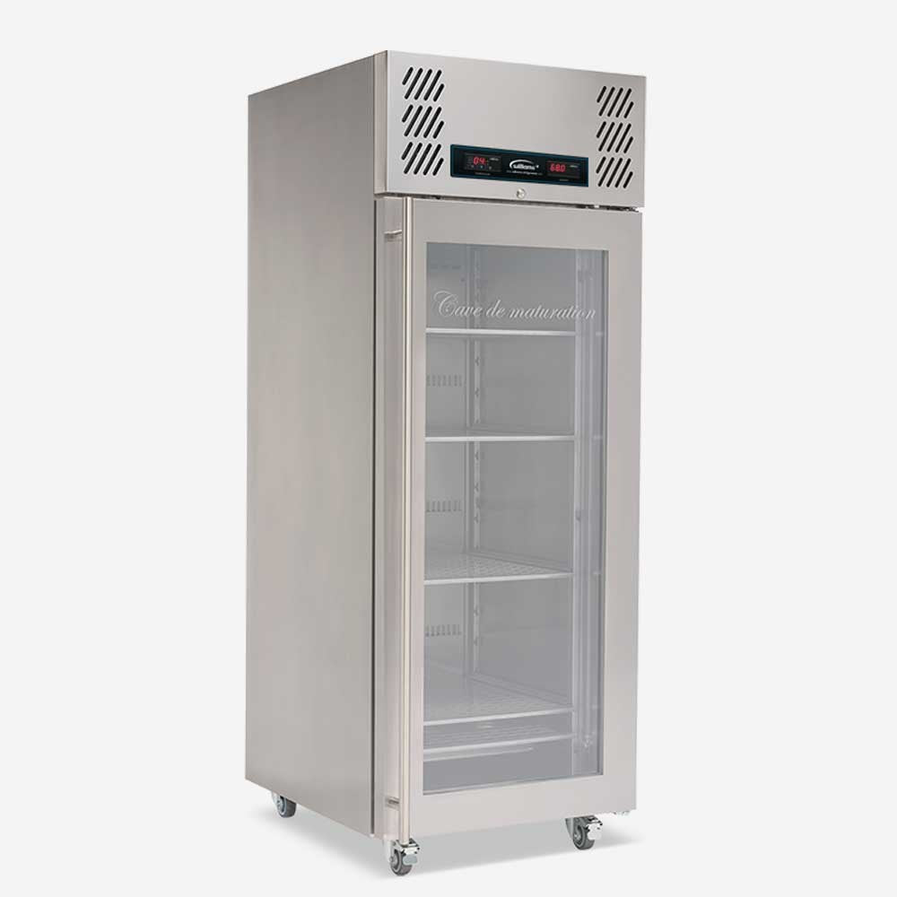 Meat Aging Refrigerator - Single glass door top mounted upright meat aging fridge MAR1-HC