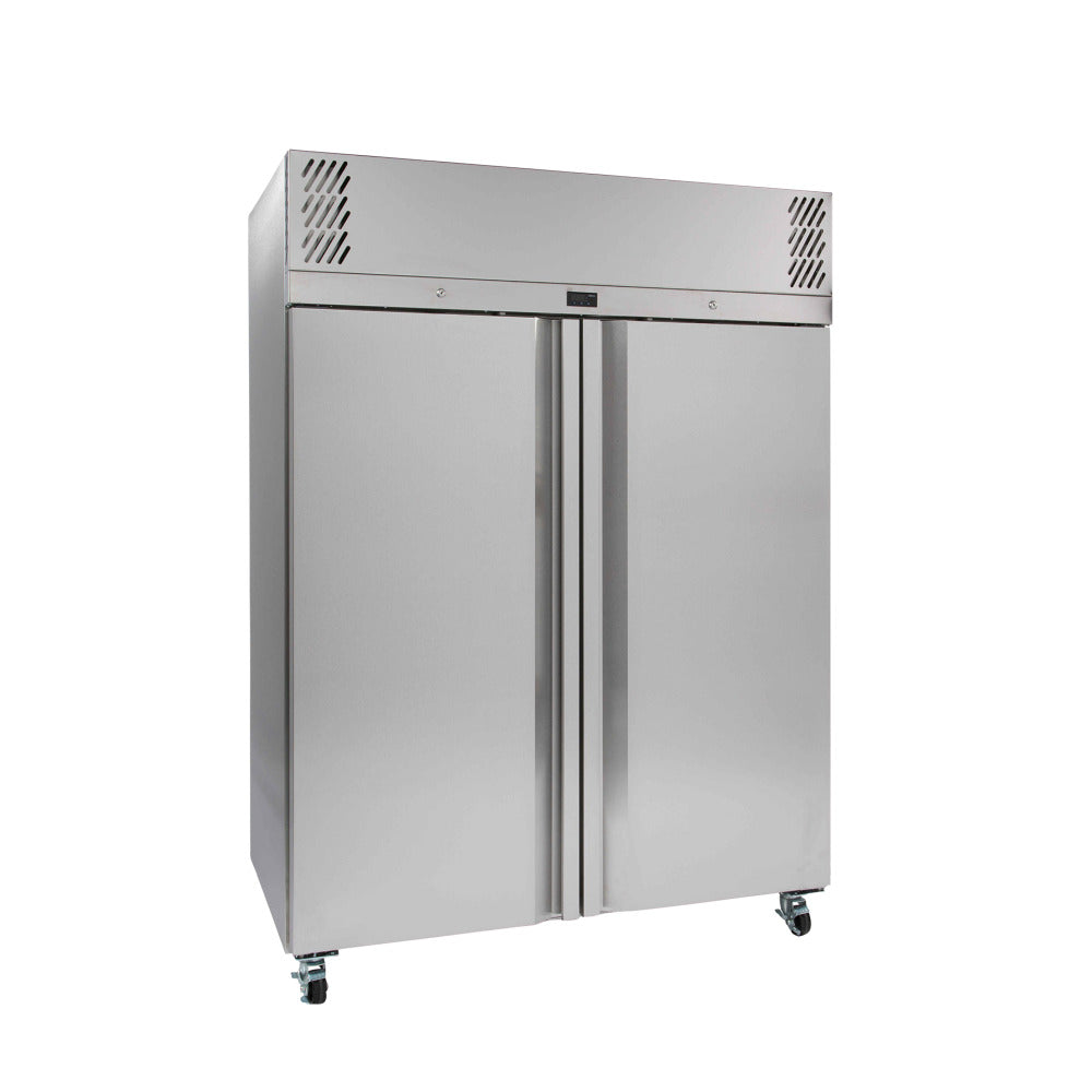 Garnet - Two Door 2/1 Gn Stainless Steel Upright Refrigerator HG2SSHC