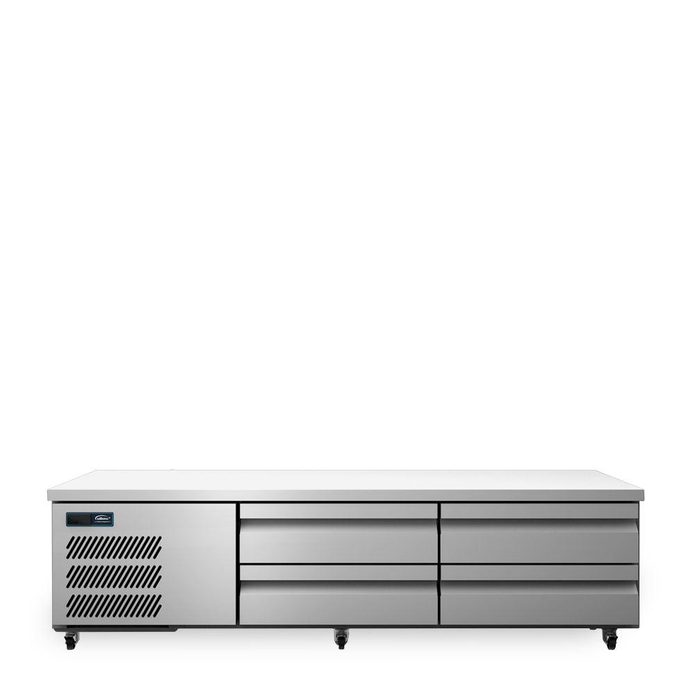 Under Broiler Counter - Four Drawer Self Contained Lowline Refigerator HUBC20