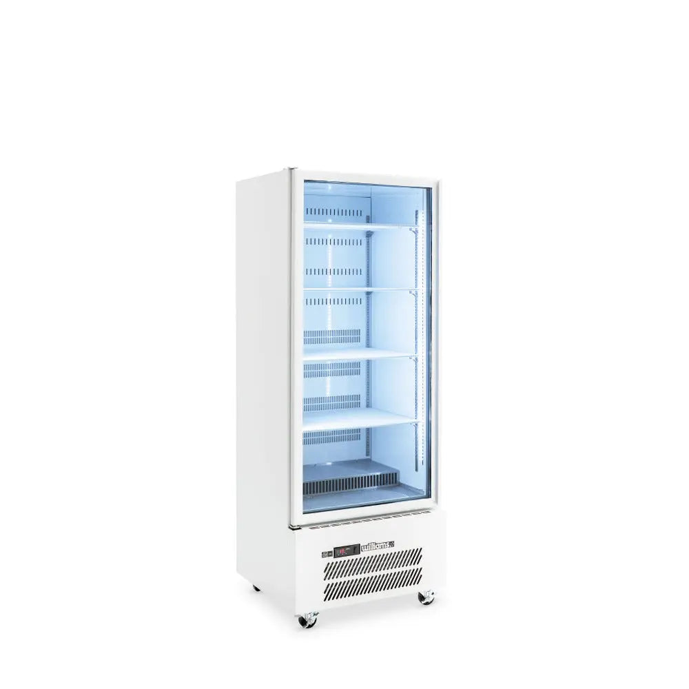 Quartz Star - One Door White Colorbond Upright Display Refrigerator HQS1GW