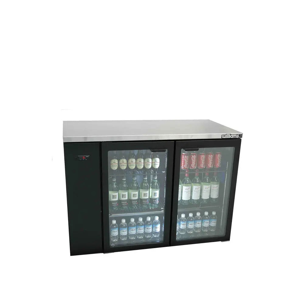 Cameo - Two Door Black Colorbond Remote Back Bar Counter Display Refrigerator HC2RGB
