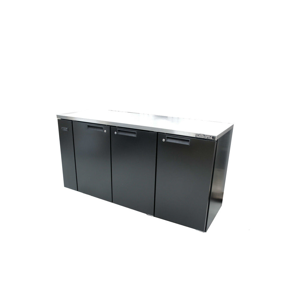 Cameo - Three Door Black Colorbond Remote Back Bar Counter Display Refrigerator HC3RSB