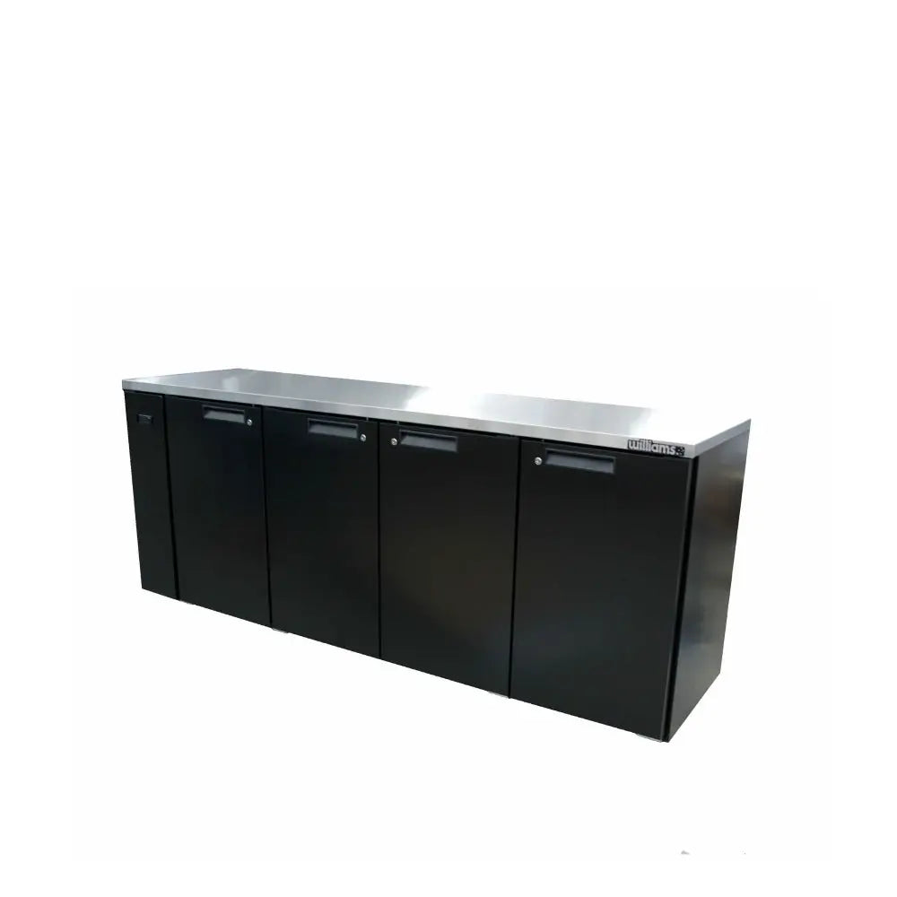 Cameo - Four Door Black Colorbond Remote Back Bar Counter Display Refrigerator HC4RSB