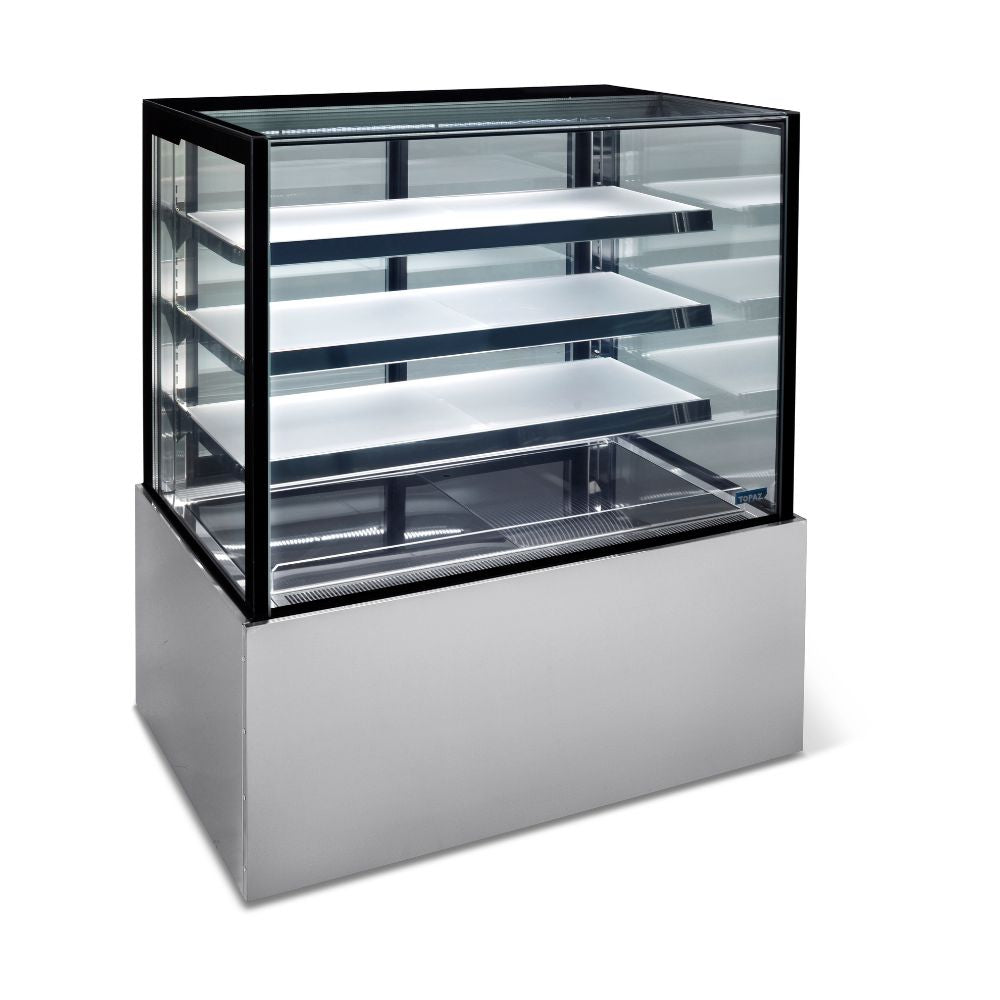 Topaz Cake Display - 1500Mm Three Tier (Plus Base) Free Standing Refrigerated Cake Display HTGH15