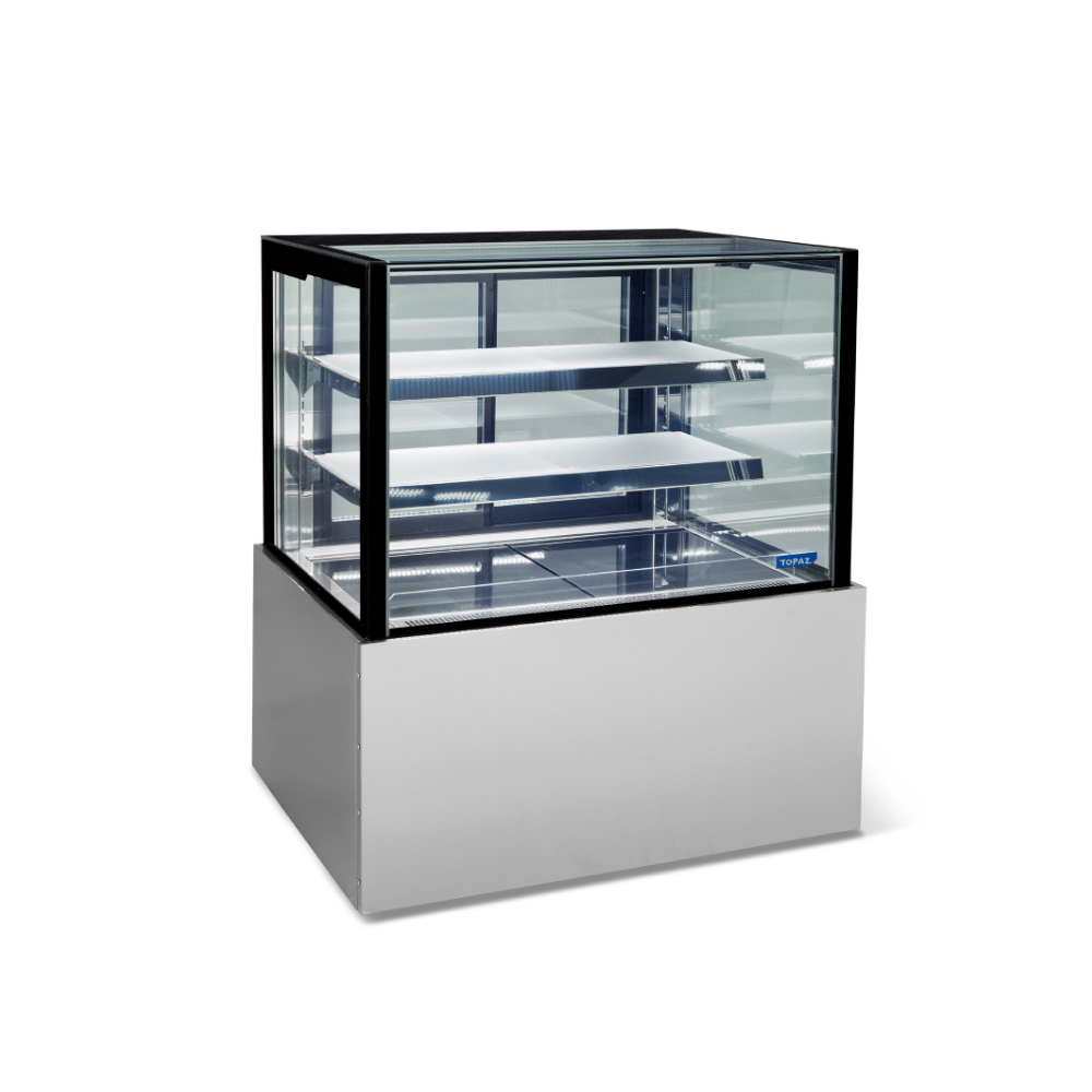 Topaz Cake Display - 1200Mm Two Tier (Plus Base) Free Standing Refrigerated Cake Display HTG12