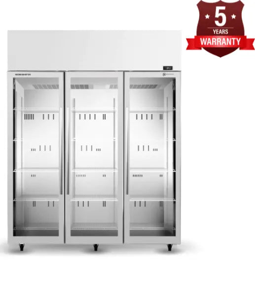 TME1500N-A 3 Glass Door Display or Storage Fridge