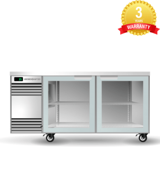BackBar 2 Glass Swing Door SlimLine Fridge SL.2.GSW