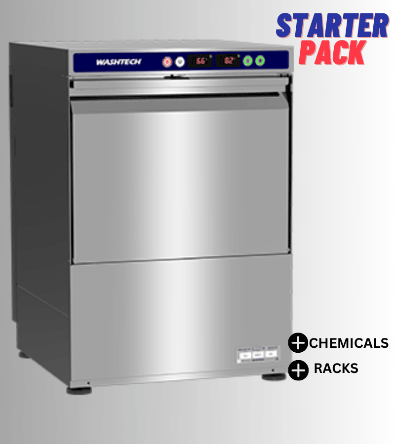 Washtech XU - Undercounter Dishwasher - 500mm Rack